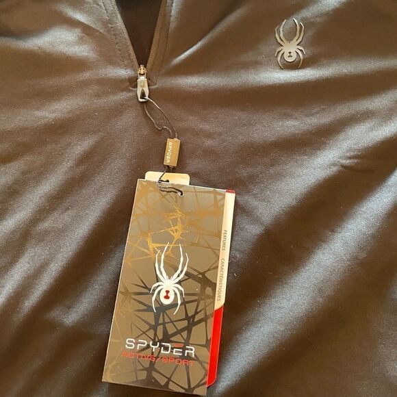 Spyder half zip sweater fuzzy inside - Picture 2 of 6